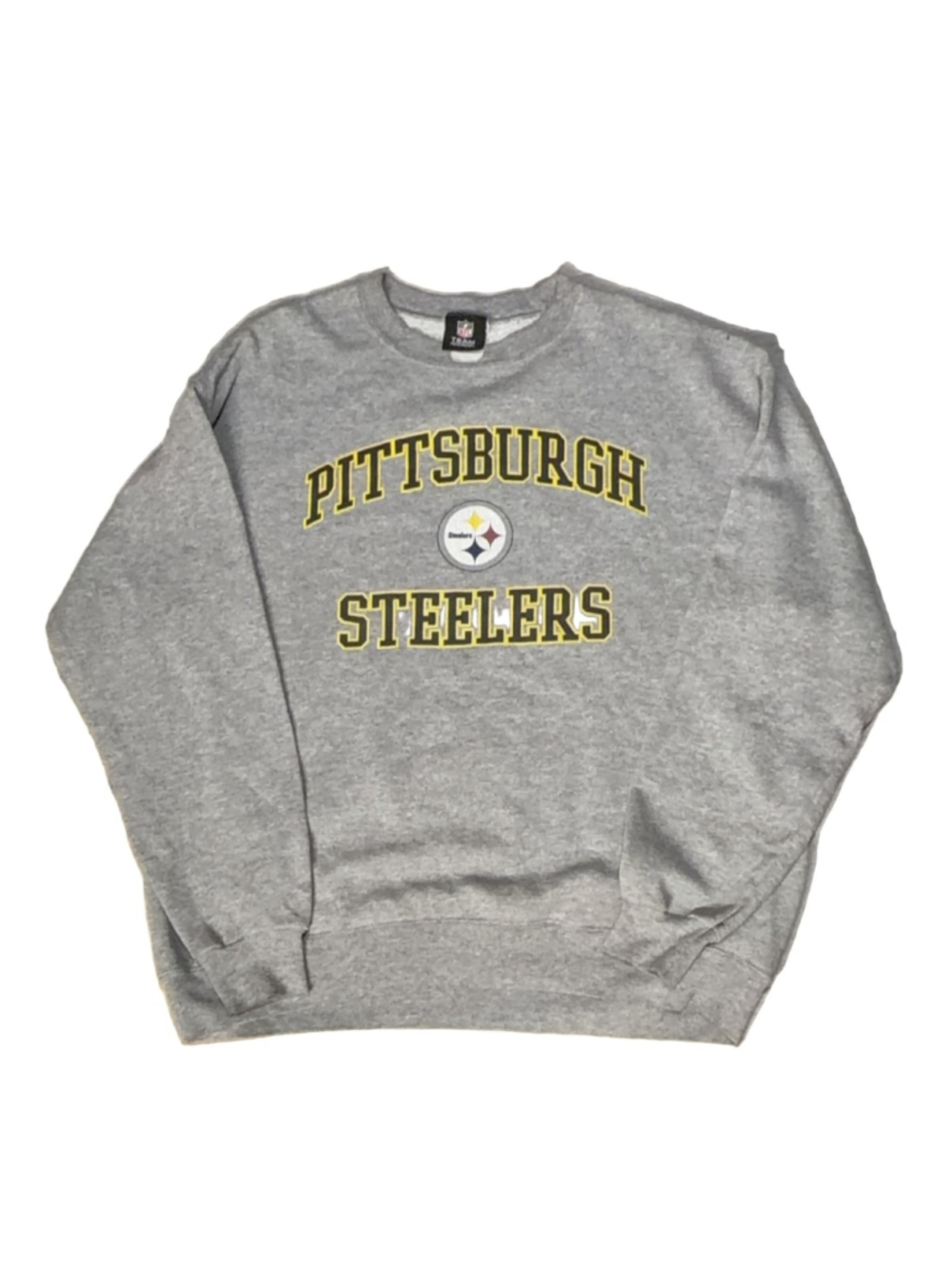 NFL Team Apparel Pittsburgh Steelers Sweatshirt Men's XL Gray Pullover Crewneck